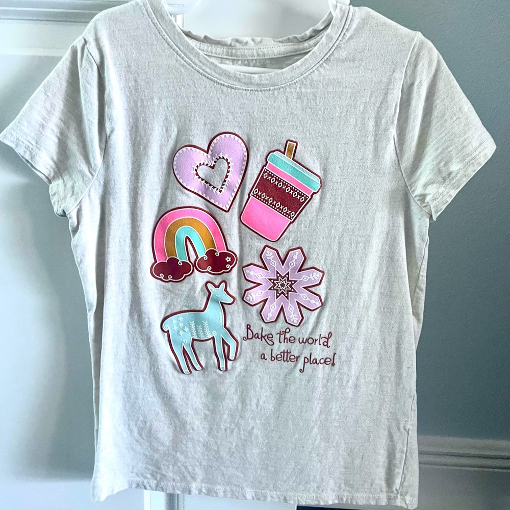 Cat & Jack Christmas shirt girls M